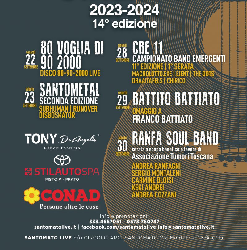 Santomato Live Club – 14° Stagione