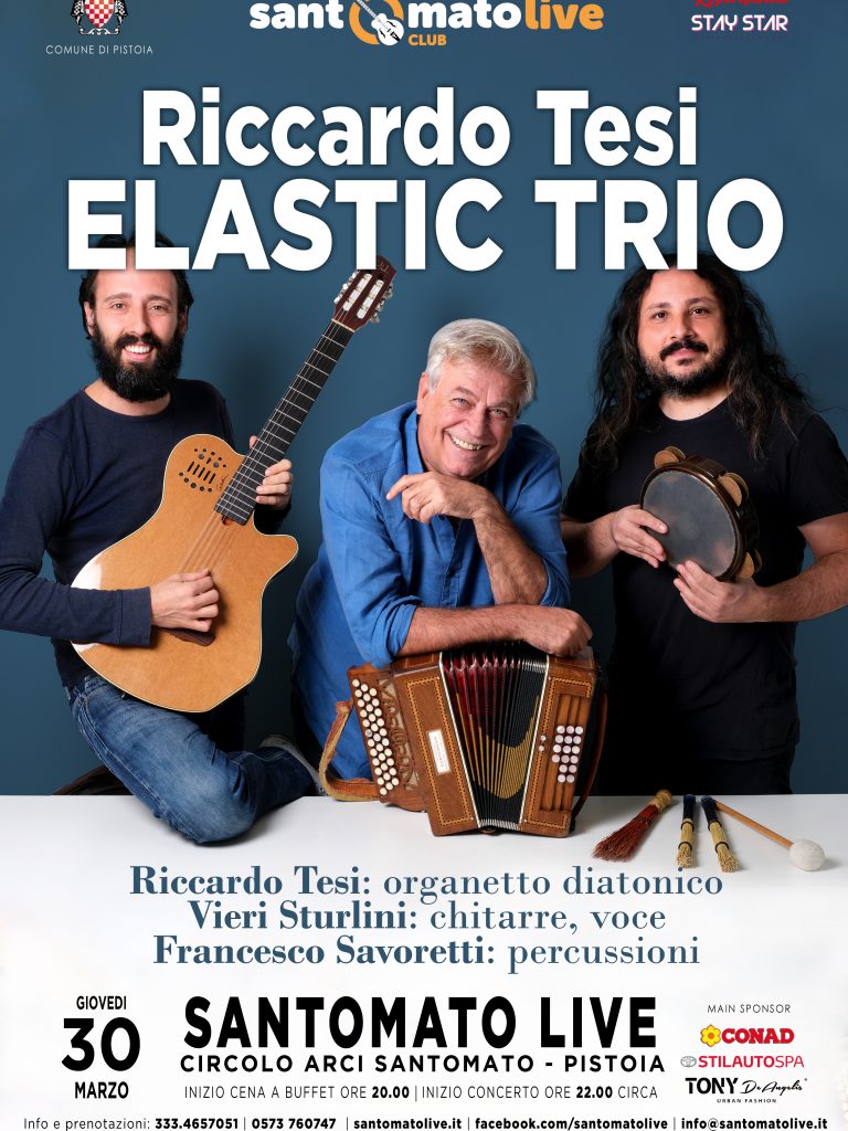 Riccardo Tesi Elastic Trio | Riccardo Tesi, Vieri Sturlini, Francesco Savoretti