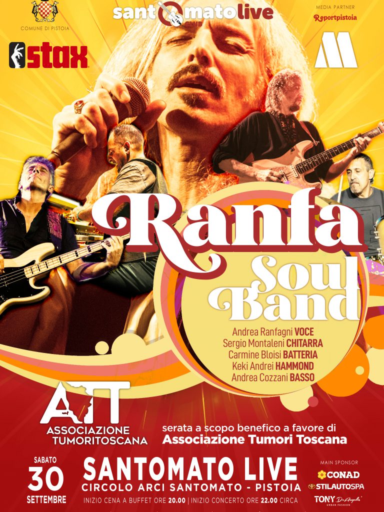 Ranfa Soul band | serata a scopo benefico a favore di Associazione Toscana Tumori