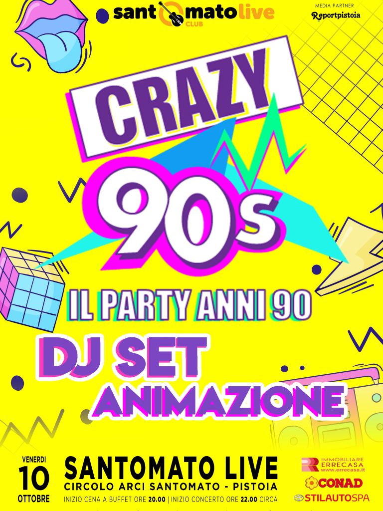 Crazy 90s | Il party anni ’90 | DJ set
